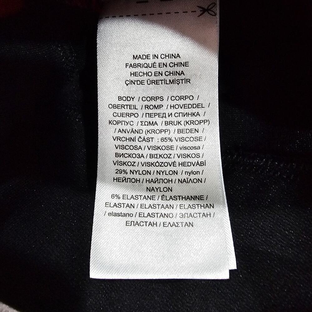 Lauren Ralph Lauren Side-Stripe Ponte Leggings, Black/Red, Black Label, Sz S - Picture 5 of 10
